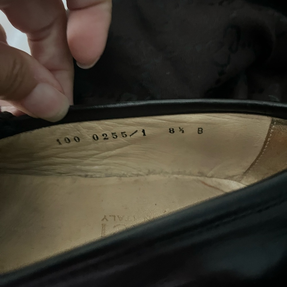 Gucci Black Gold Slip-On Loafers - Picture 10 of 10